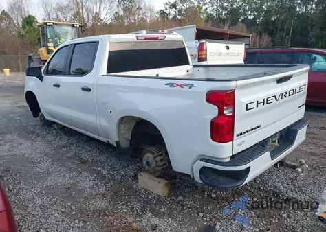 2023 Chevrolet Silverado 1500 4Wd Short Bed Custom z USA, uszkodzony, nr VIN 1GCPDBEK3PZ104934